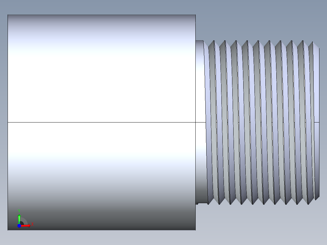 聚氯乙烯配件15-Sch80_MaleAdapter_SxMPT_836-007 _0.75in前视图