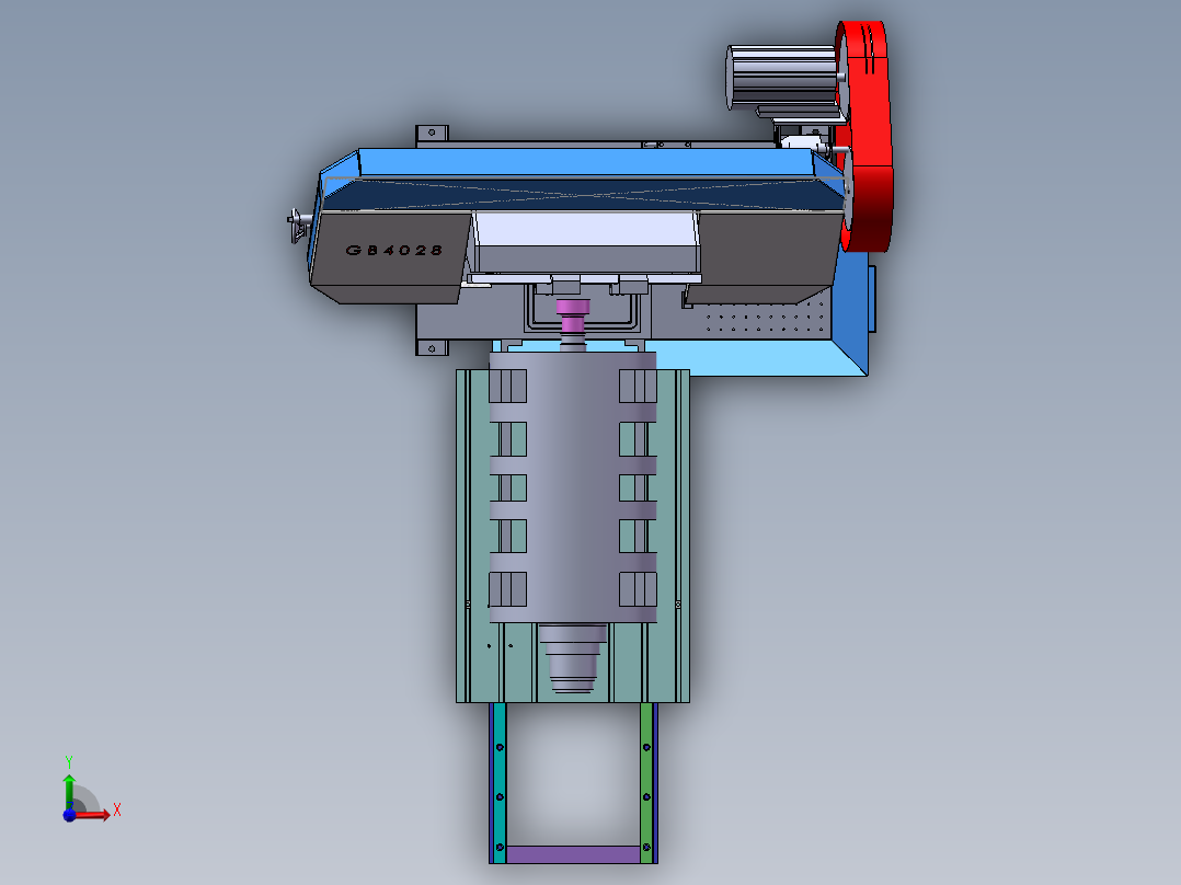 非标锯床前视图