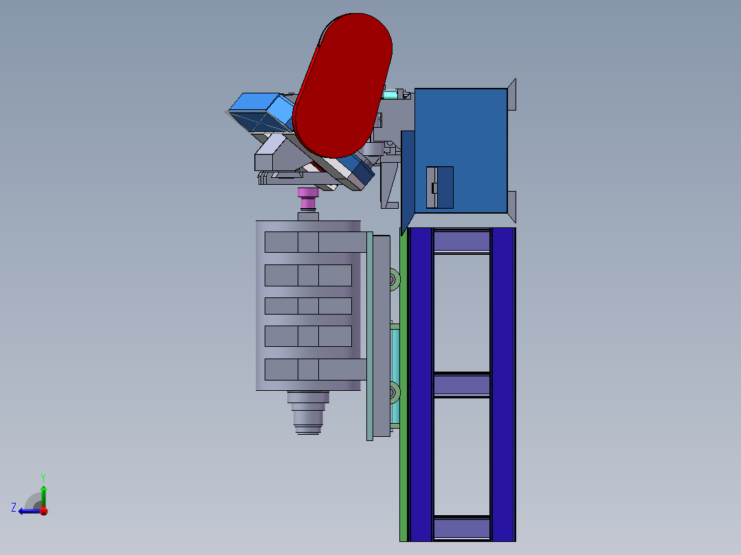 非标锯床右视图