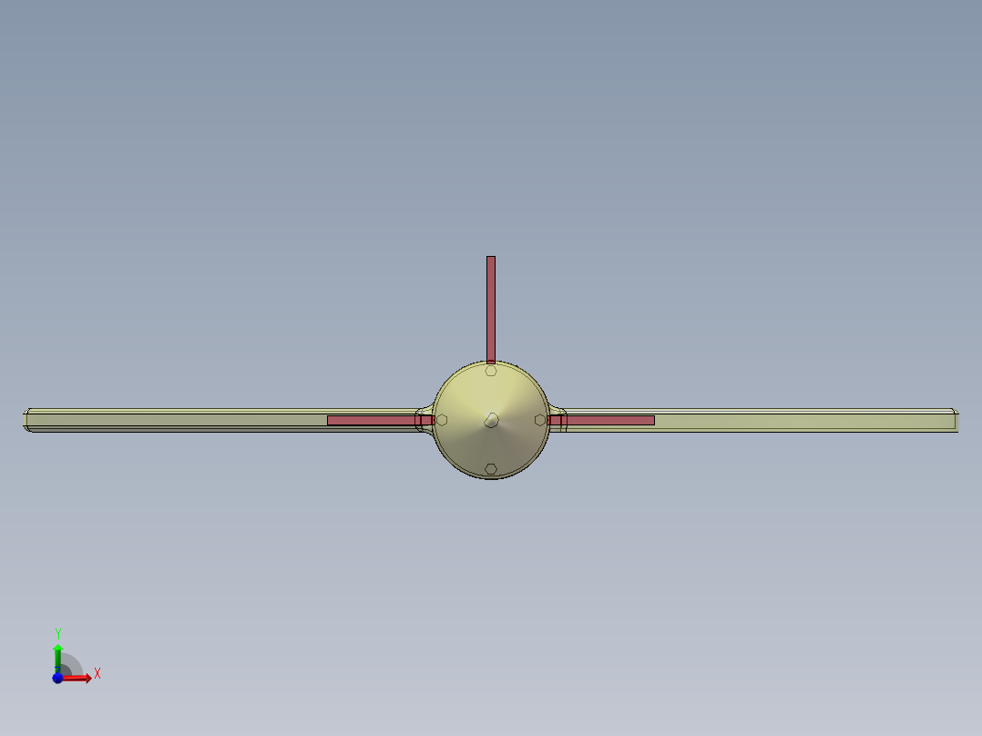水下滑翔机建模仿真出图含三维+CAD1039898前视图