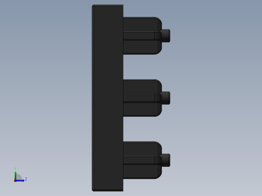型材盖 30x30左视缩略图