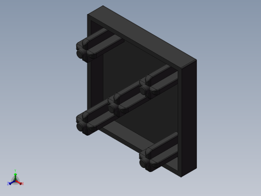 型材盖 30x30正等轴测缩略图