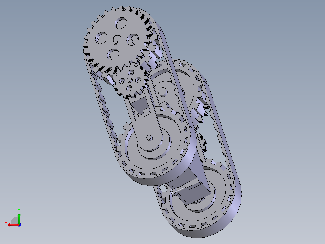 履带机械手SW三维图==1442698==50后视图