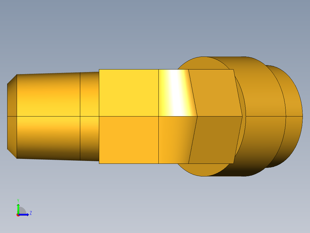 扩口式工业通用硬管接头45Deg Elbow 159F-8-4左视图