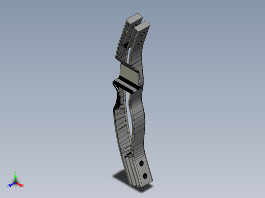 D1 反曲弓 Miniature_takedown_recurve_bow正等轴测缩略图