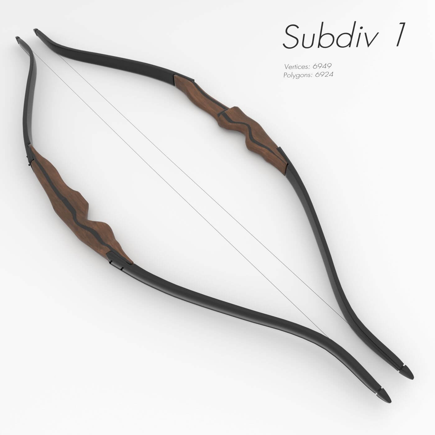 D1 反曲弓 Miniature_takedown_recurve_bow