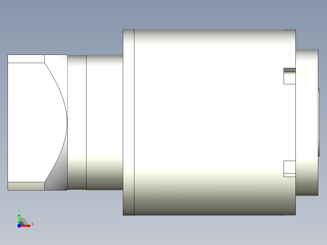 直齿孔PLE160-L3 22-110-145-M8.stp前视图