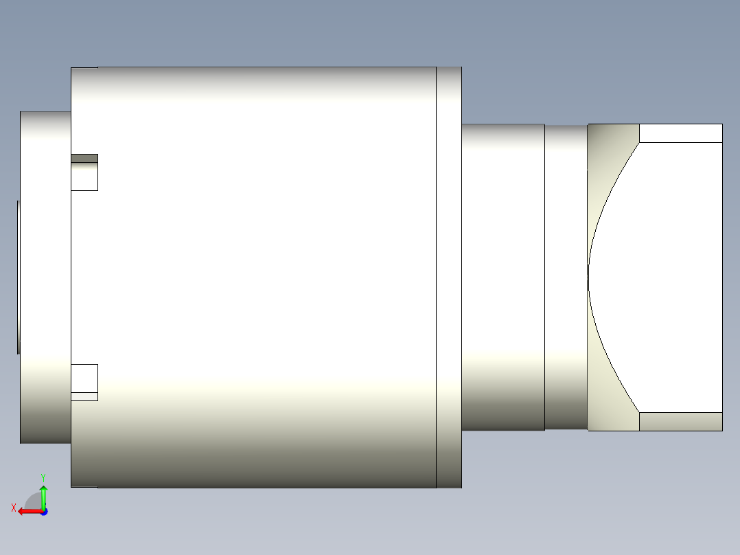 直齿孔PLE160-L3 22-110-145-M8.stp后视图