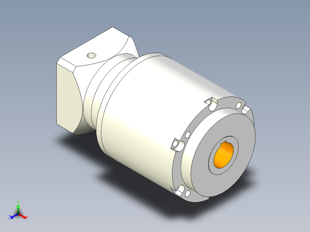 直齿孔PLE160-L3 22-110-145-M8.stp正等轴测图