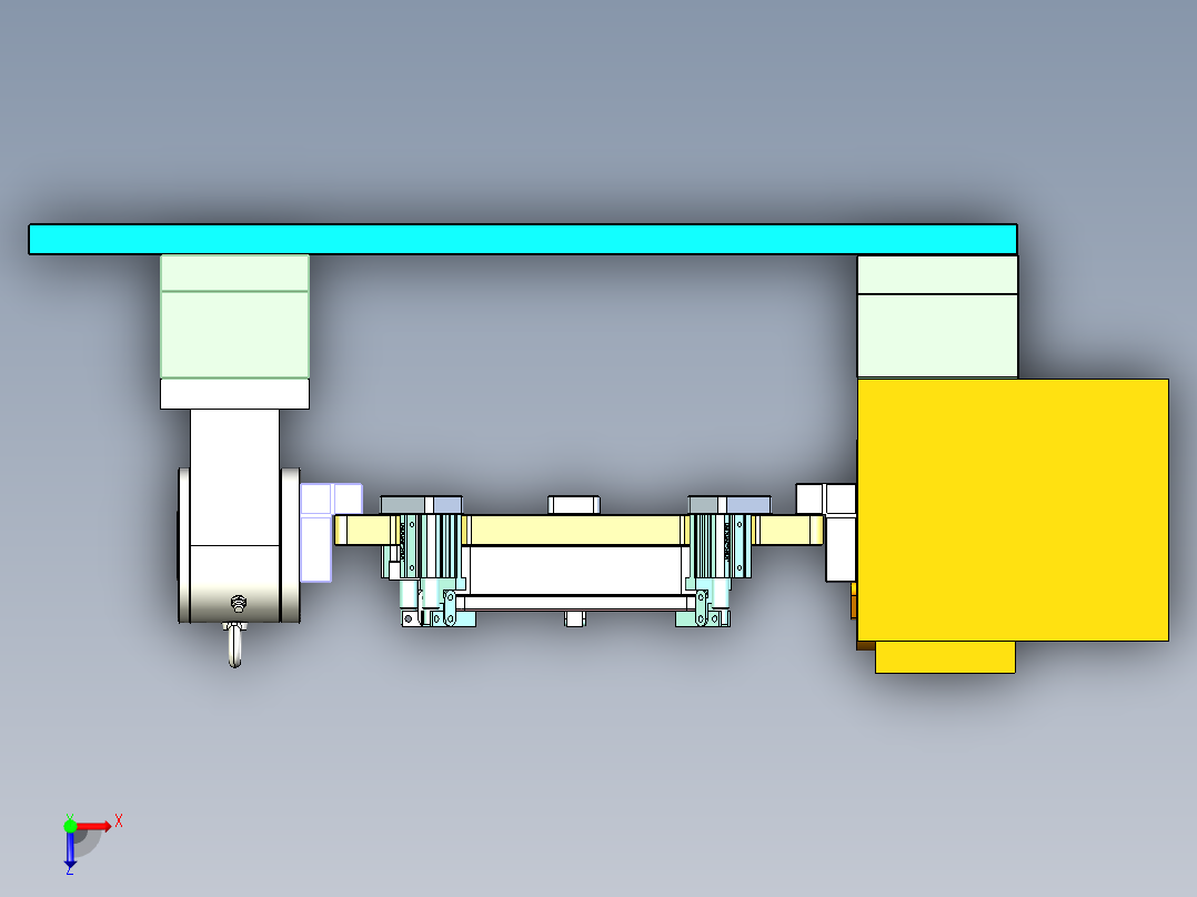 X1008-笔记本CNC工装夹具三维模型CNC6-0107俯视图