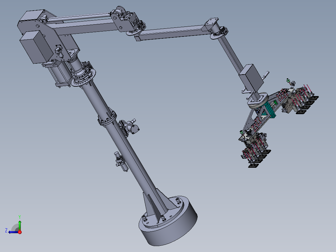 钣金件的助力搬运机械手sw20右视图