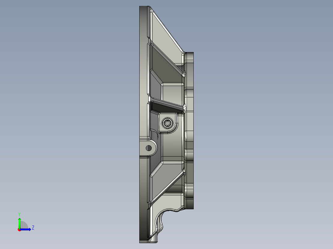 法兰数模左视图