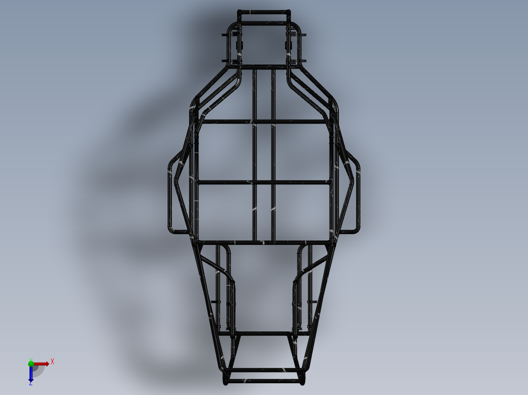A0002589-越野车防翻滚架俯视图