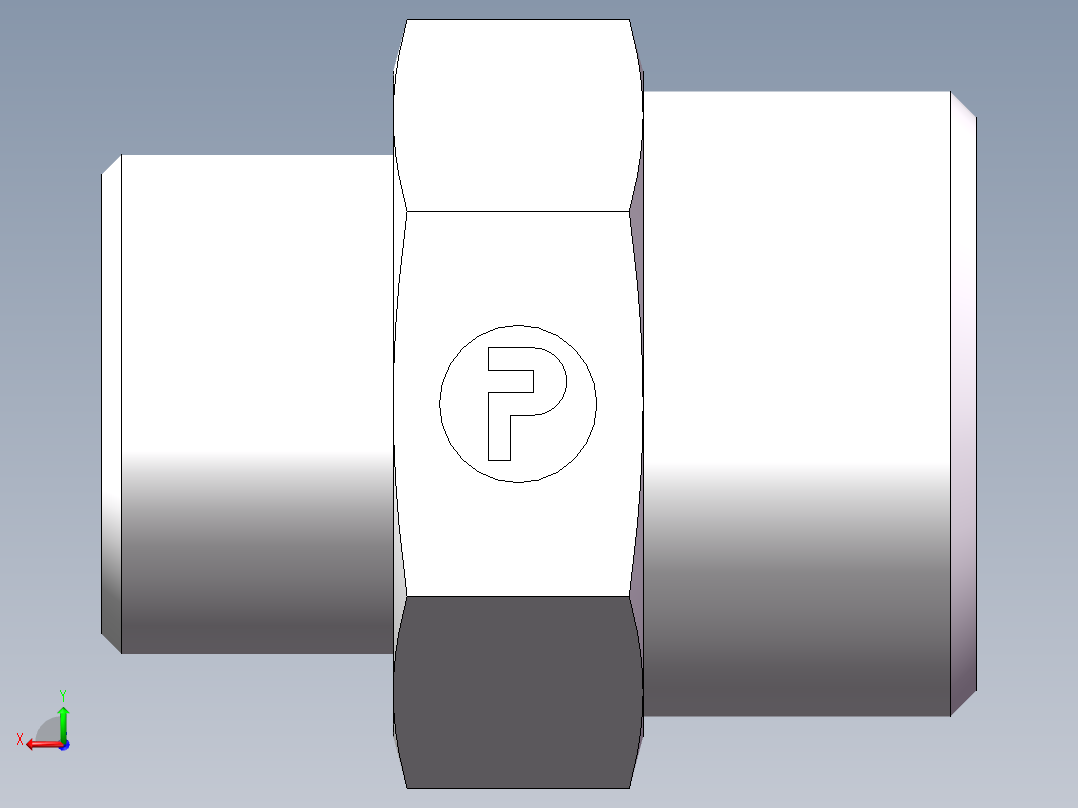 直通变径-GR、1D-24-30后视图