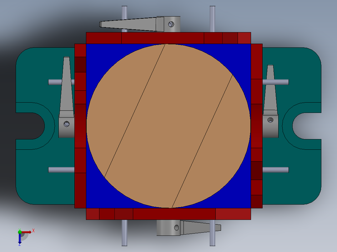 A3003910-工具夹设计俯视图