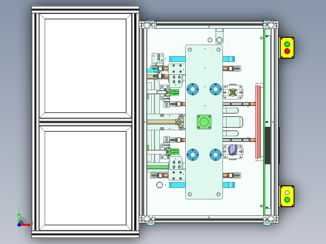 全自动螺母埋植机前视图