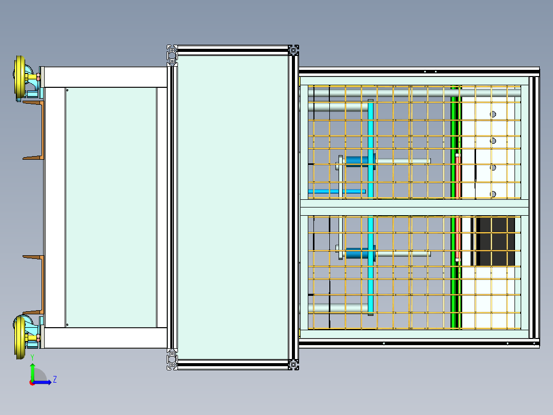 全自动螺母埋植机左视图
