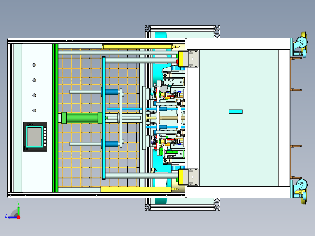 全自动螺母埋植机右视图