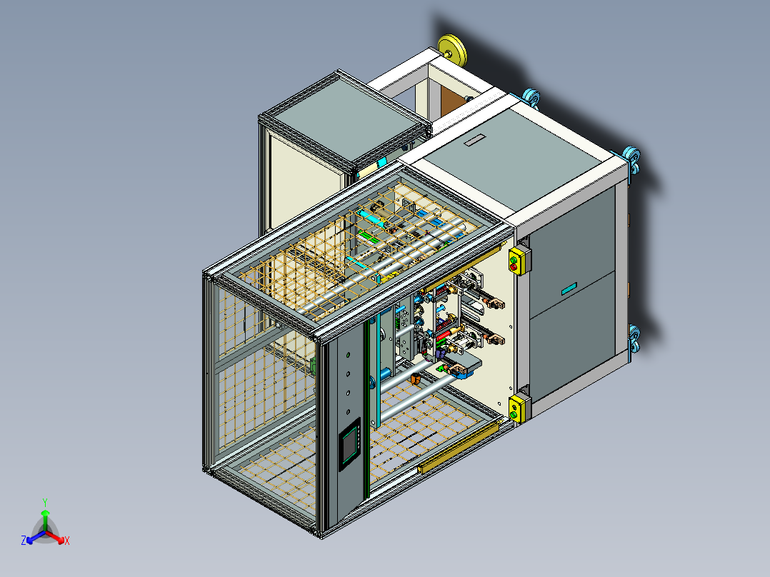 全自动螺母埋植机正等轴测图