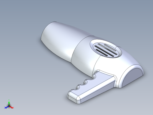 吹风机外壳正等轴测缩略图