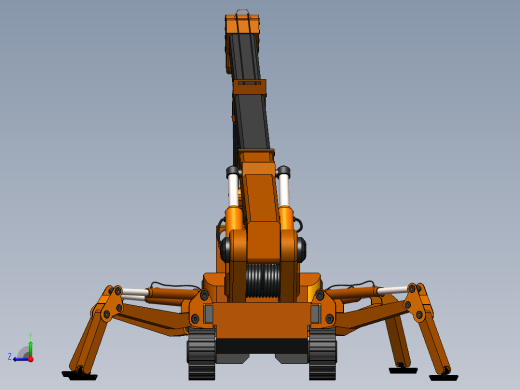 蜘蛛式起重机右视缩略图