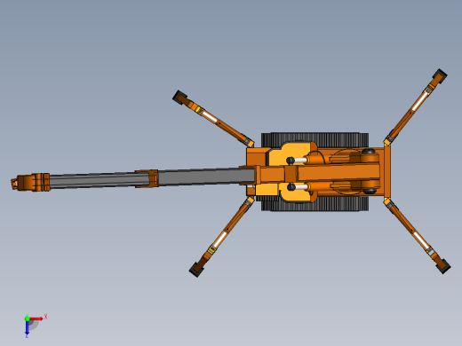 蜘蛛式起重机俯视缩略图