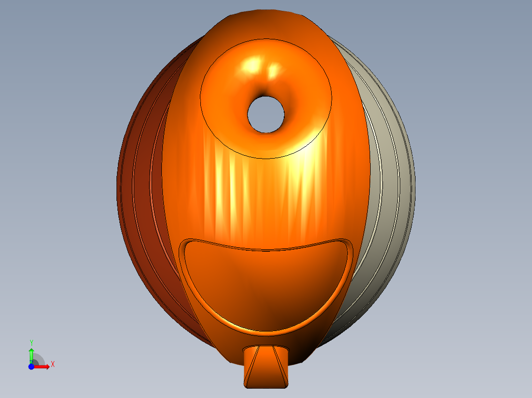 渔业养殖浮球前视图