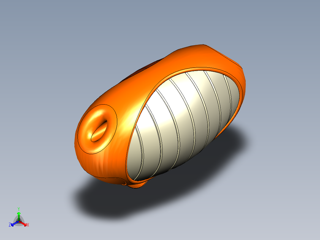 渔业养殖浮球正等轴测图