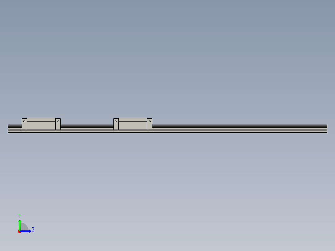 2怡合达直线滑轨IAS03_H33_L680-001左视图
