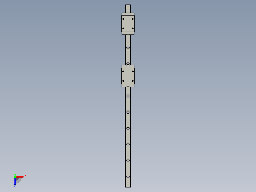 2怡合达直线滑轨IAS03_H33_L680-001俯视图