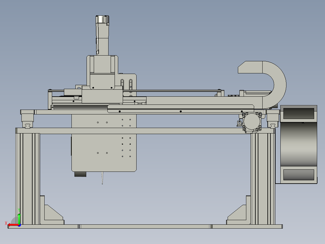 三轴点胶模块后视图