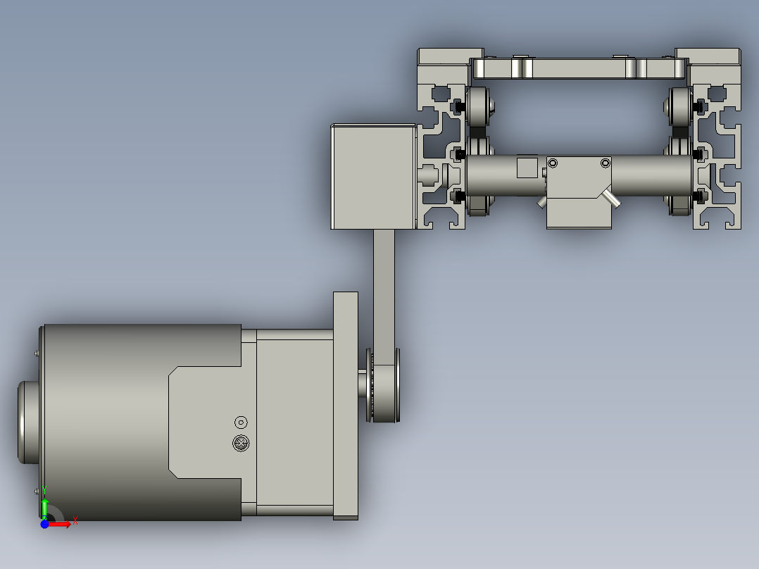 CCD检测固定宽度流水线前视图
