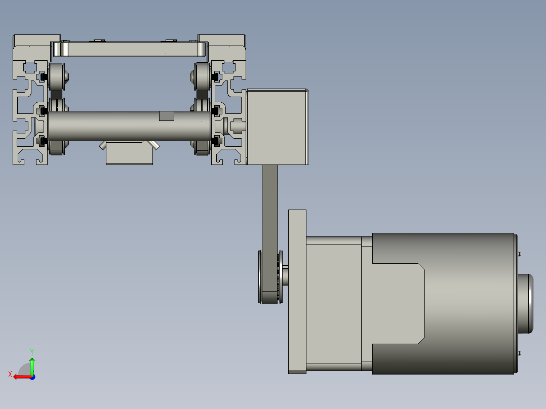CCD检测固定宽度流水线后视图