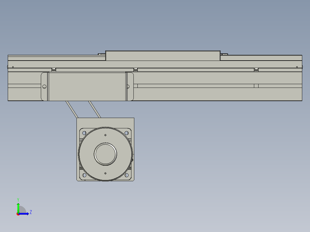 CCD检测固定宽度流水线左视图