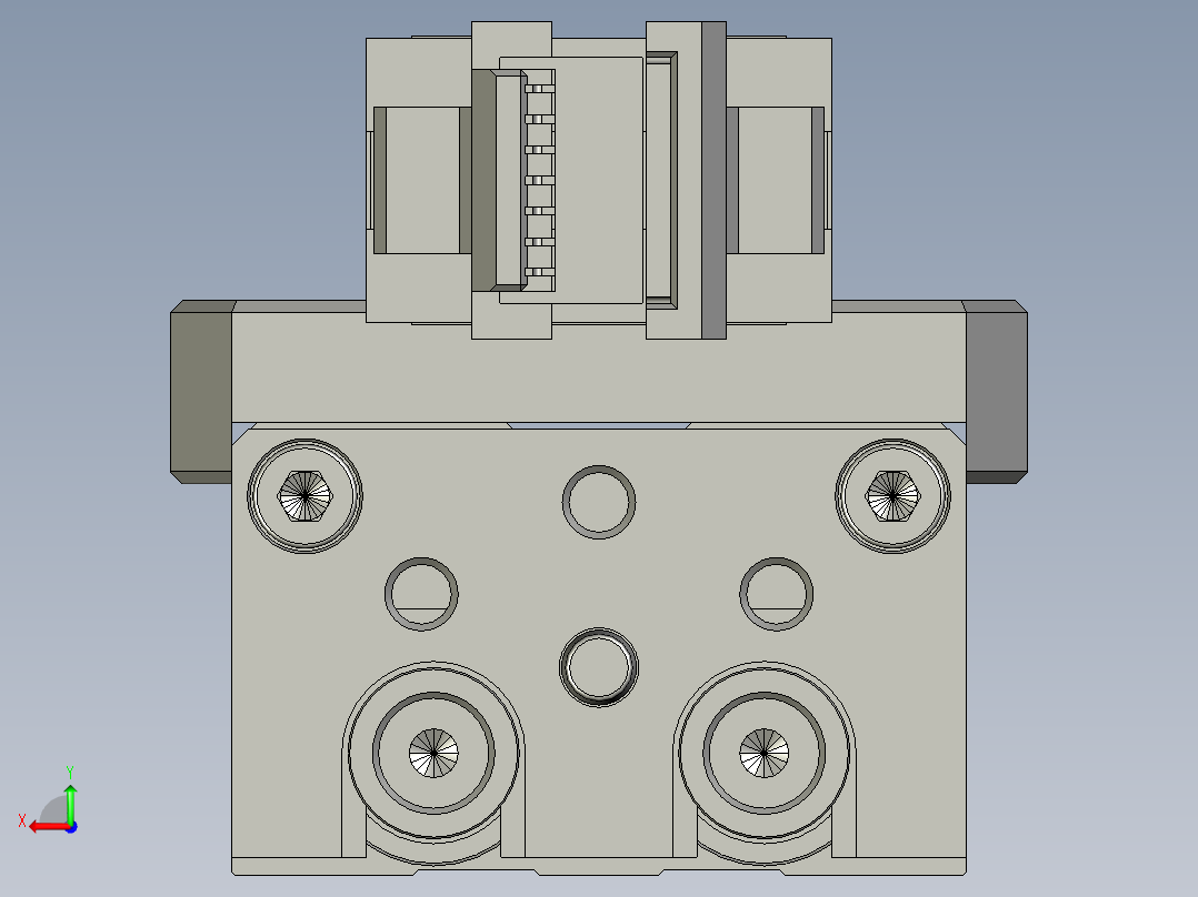 白色插件取手后视图