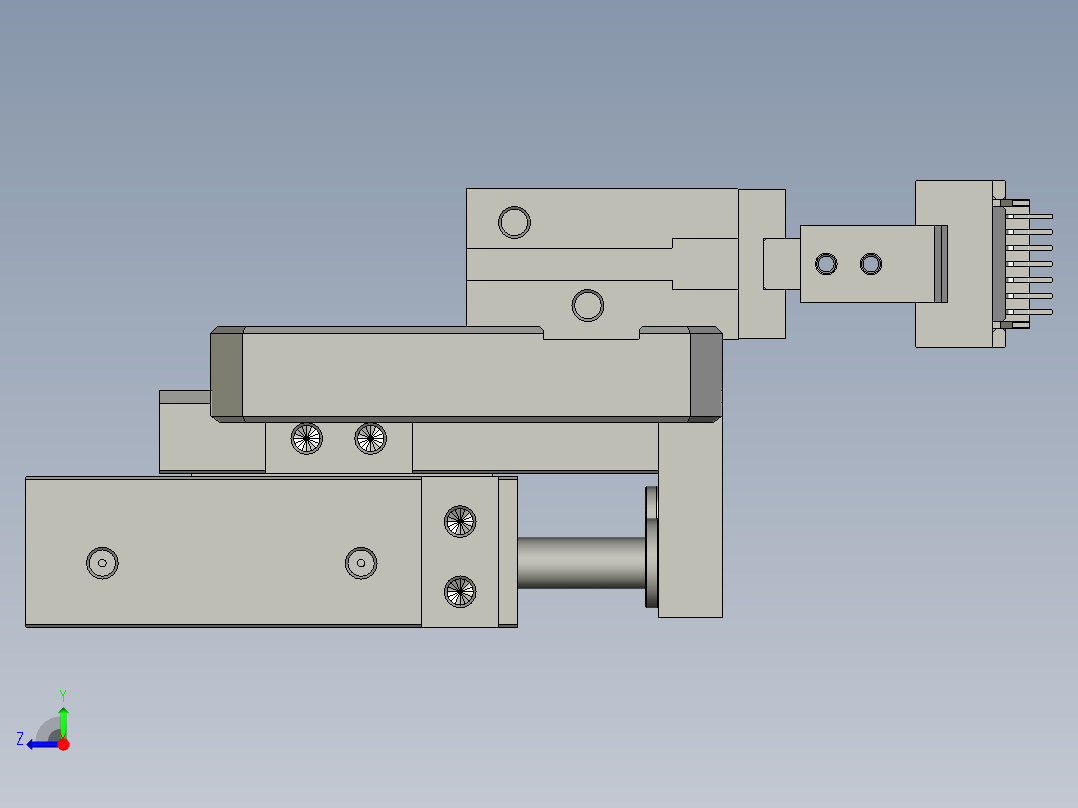 白色插件取手右视图
