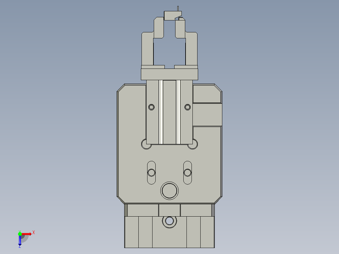 白色插件取手俯视图