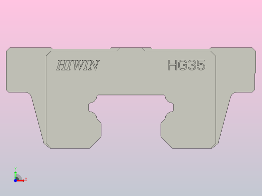 滑块HGW35前视缩略图