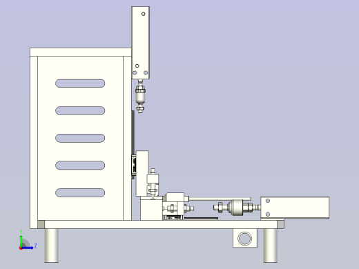 USB电测治具3D模型左视缩略图