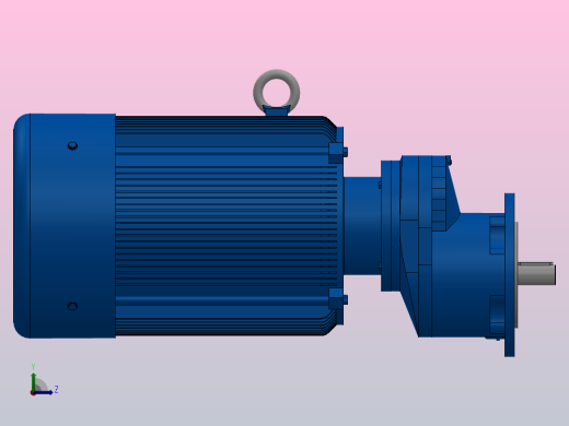 RXF67法兰轴伸式安装斜齿轮减速机RX67-Y7.5-4P-132M-M1-0°-Φ200左视缩略图