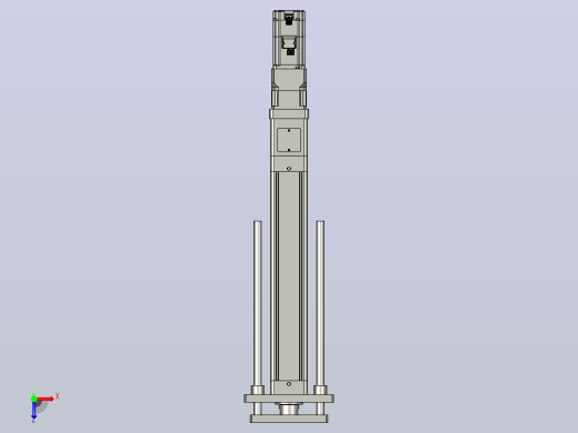 轻载电动缸TPA-ESR80-2510C-L400-M-QDX-W-P75-JX-C3俯视缩略图