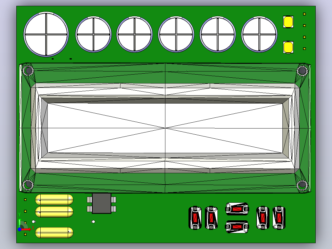 ATMEGA32上的金属探测器前视图
