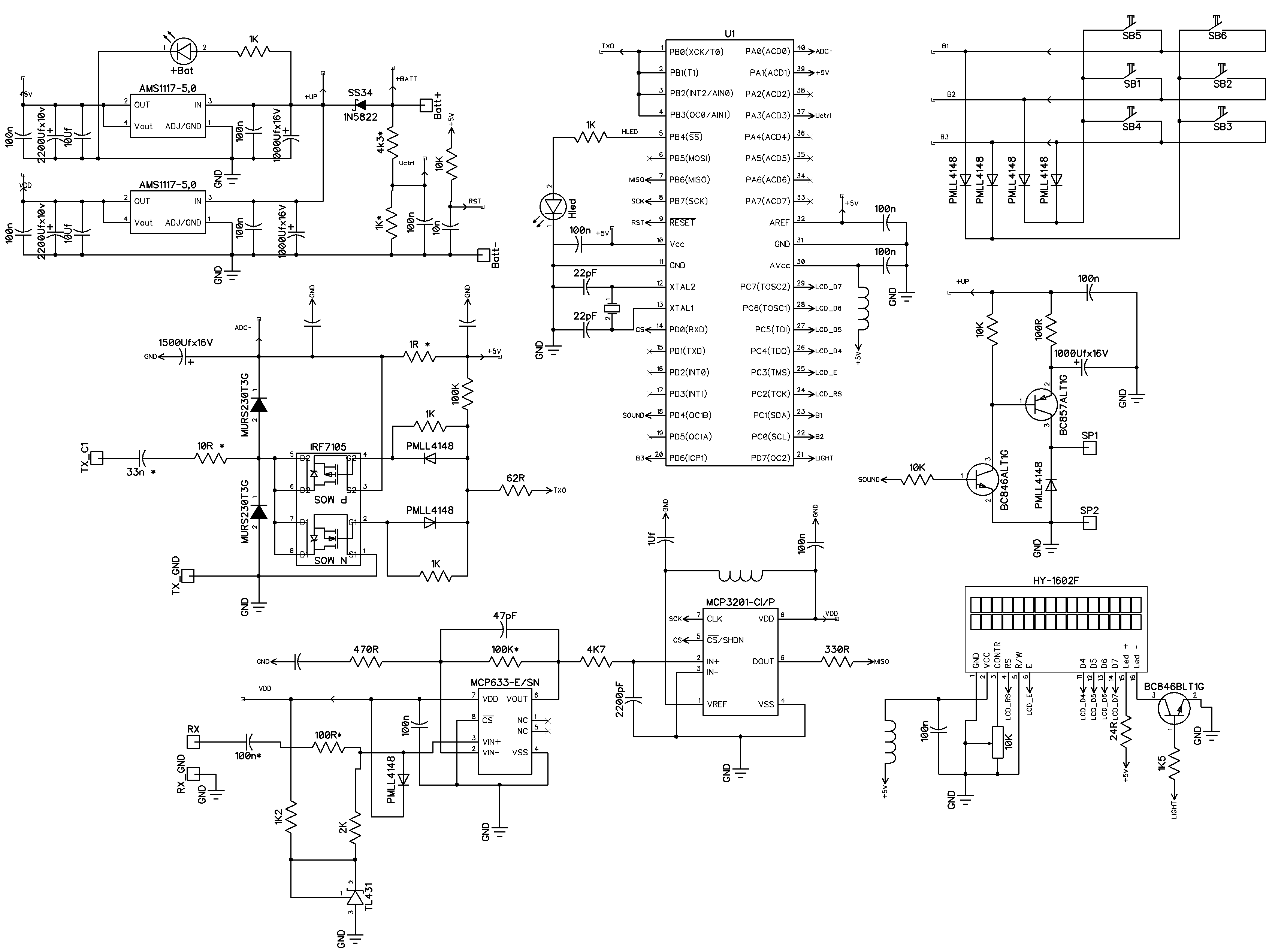 ATMEGA32上的金属探测器
