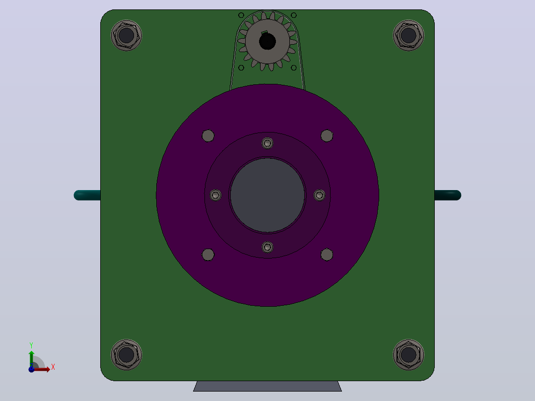 塑料注塑成型机plastic-injection-machine-模型格式为 sw stp前视图