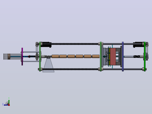 塑料注塑成型机plastic-injection-machine-模型格式为 sw stp右视缩略图