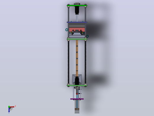 塑料注塑成型机plastic-injection-machine-模型格式为 sw stp俯视缩略图