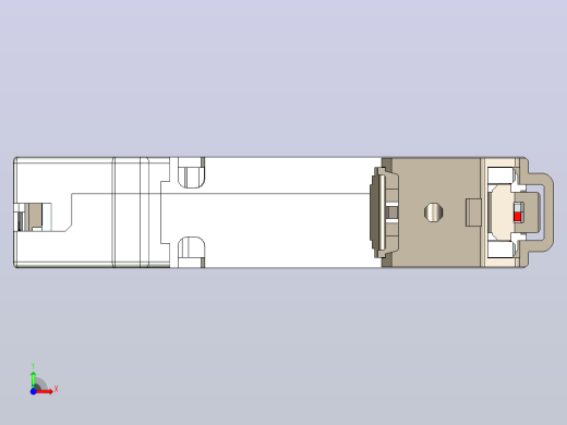 NB8-63 1P小型断路器三维模型202307前视缩略图