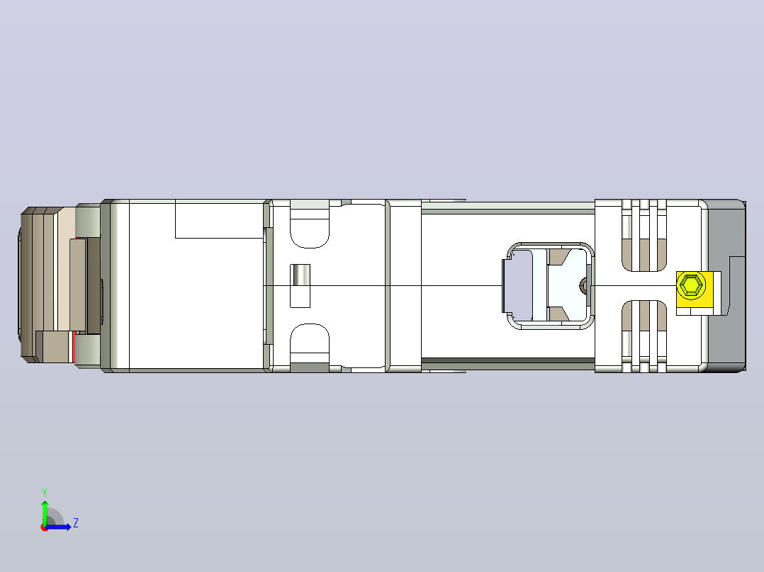 NB8-63 1P小型断路器三维模型202307左视图