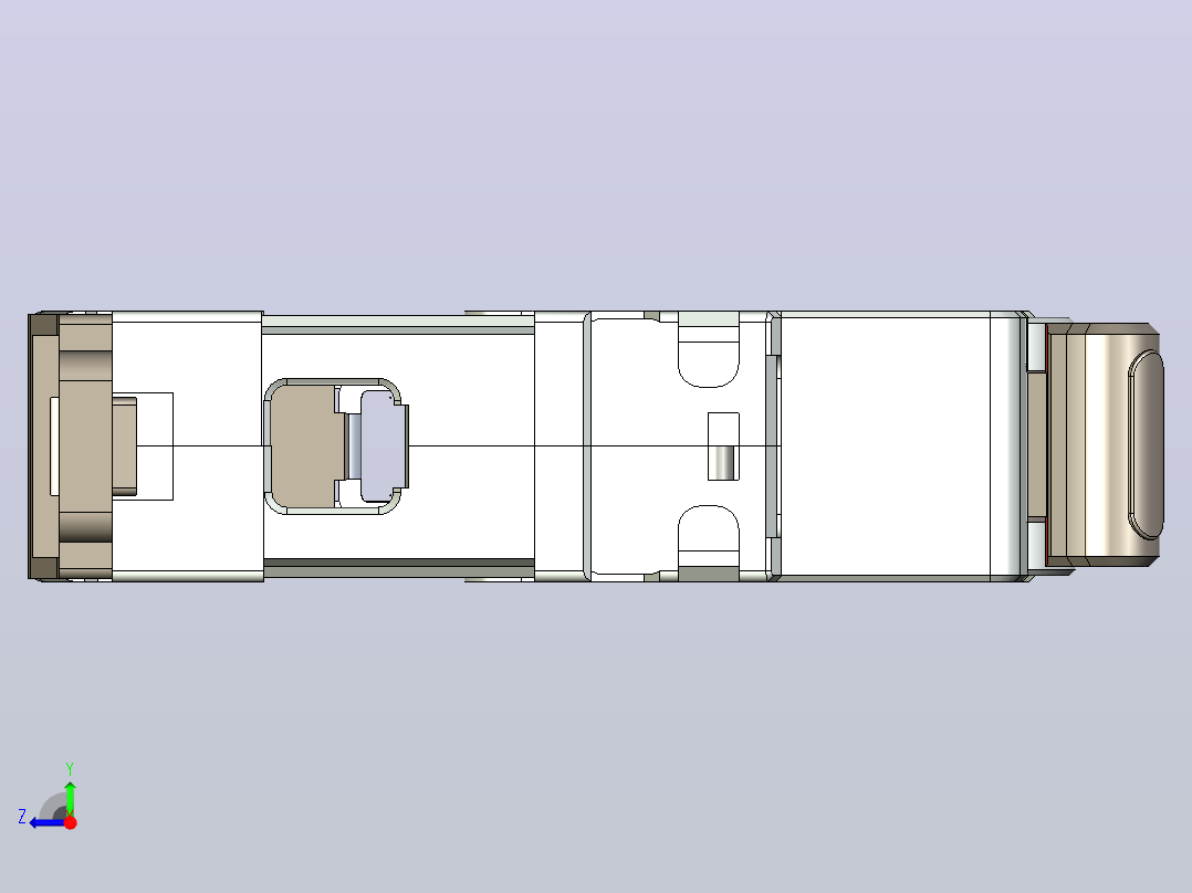 NB8-63 1P小型断路器三维模型202307右视图