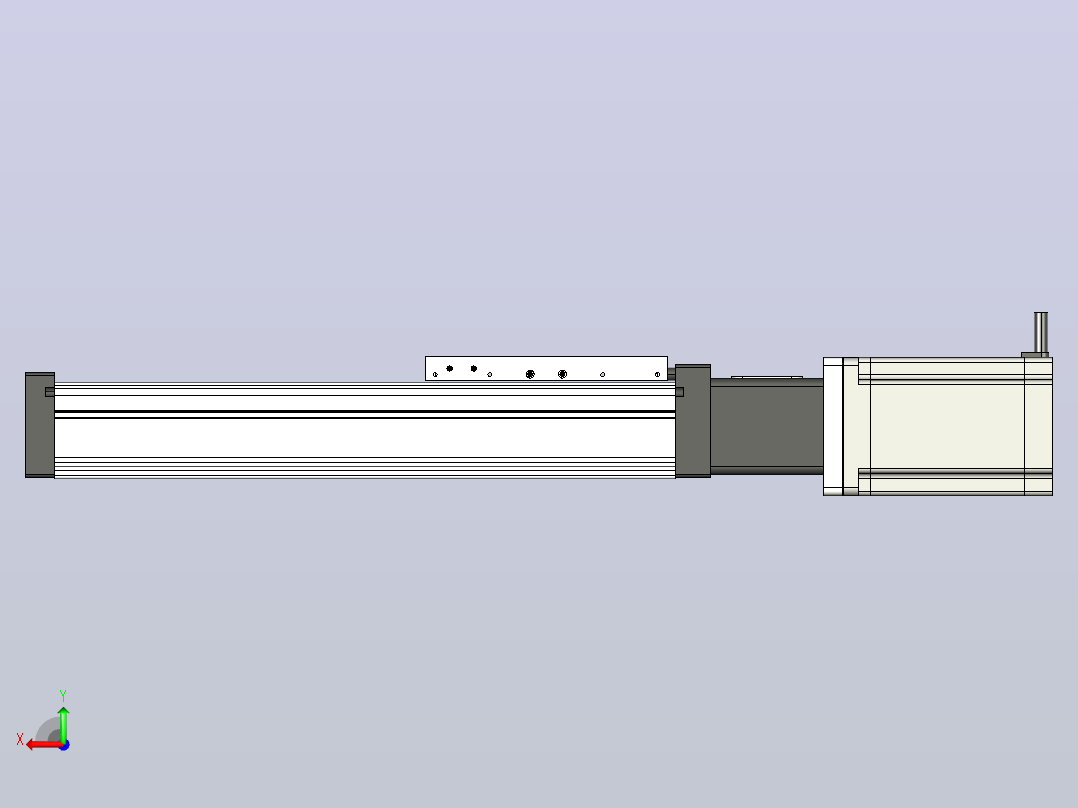 FSL120 直线模组[FSL120-E200-10C7-BC-B86]后视图